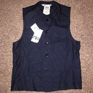 Zara Stretch Suit Vest w/Sheen